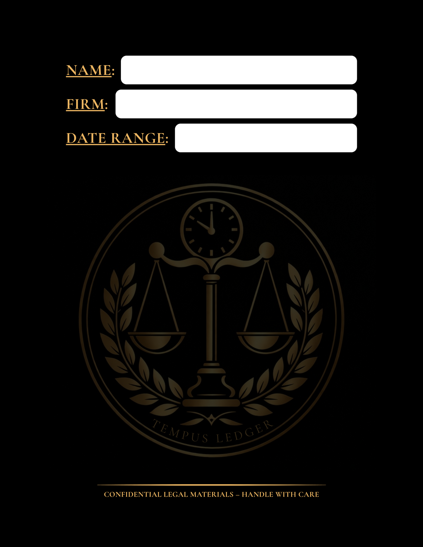 Attorney Timekeeping Notebook - Spiral-Bound