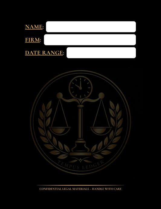 Attorney Timekeeping Notebook - Paperback