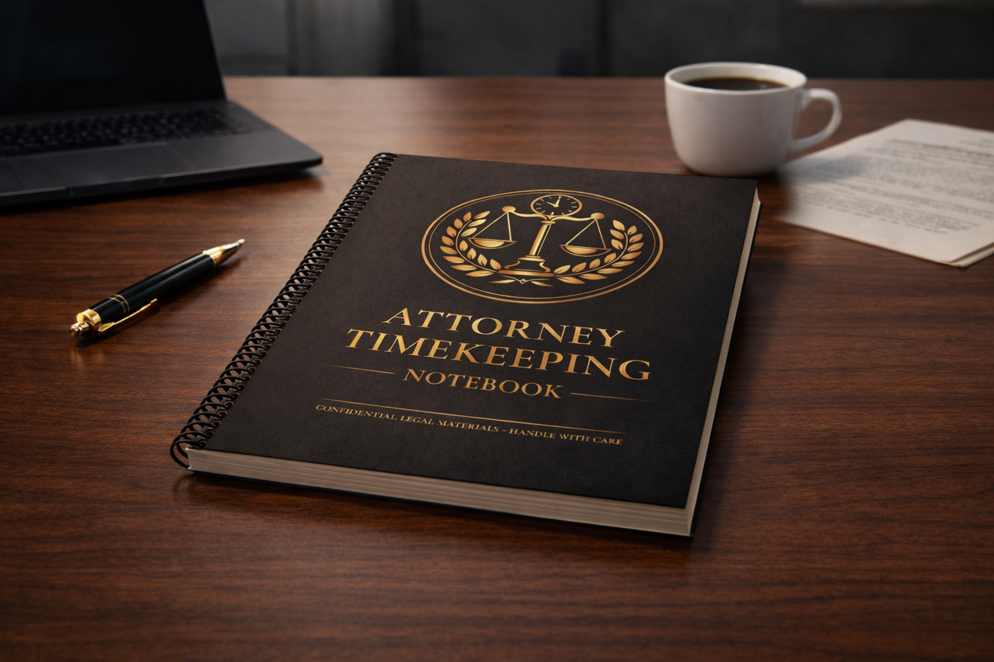 Attorney Timekeeping Notebook - Spiral-Bound