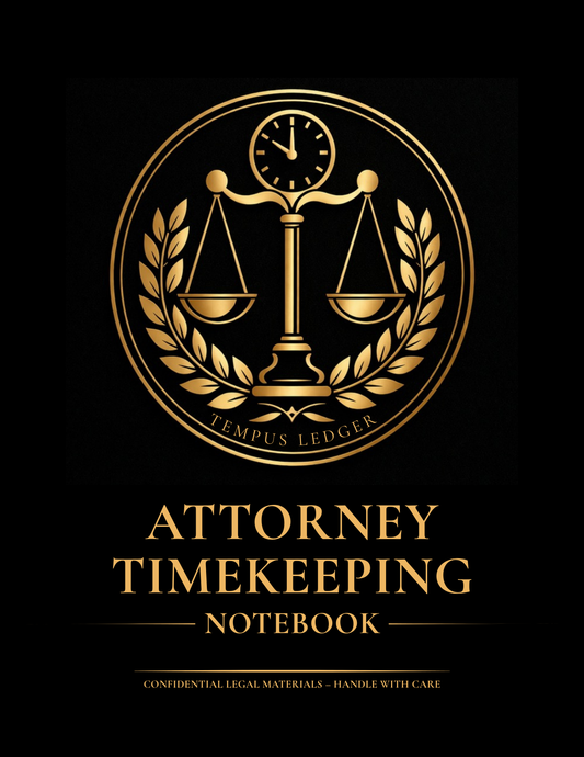 Attorney Timekeeping Notebook - Paperback
